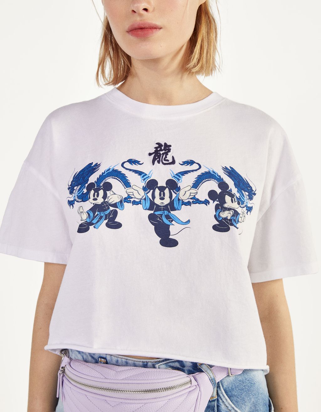 mickey mouse print shirt
