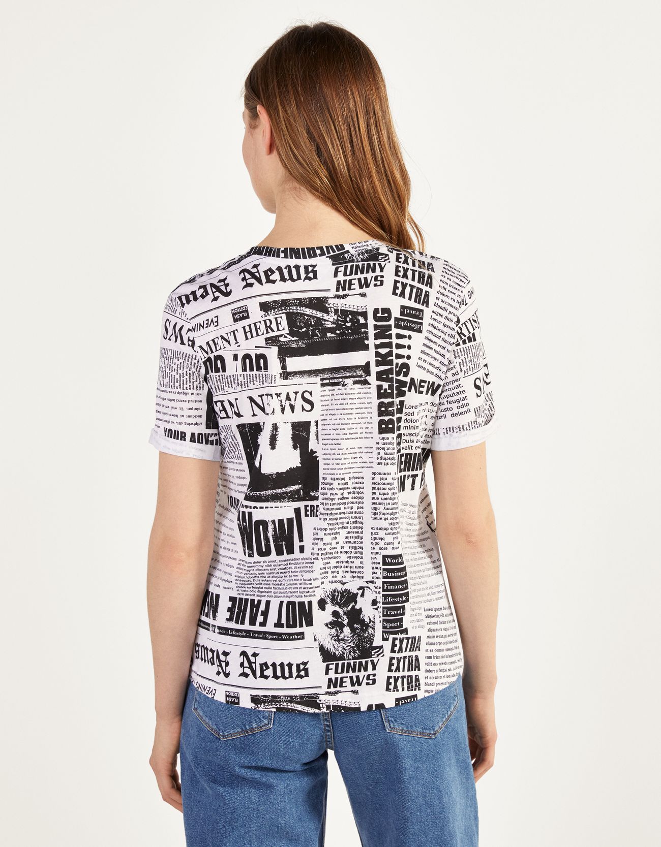 one piece t shirt bershka