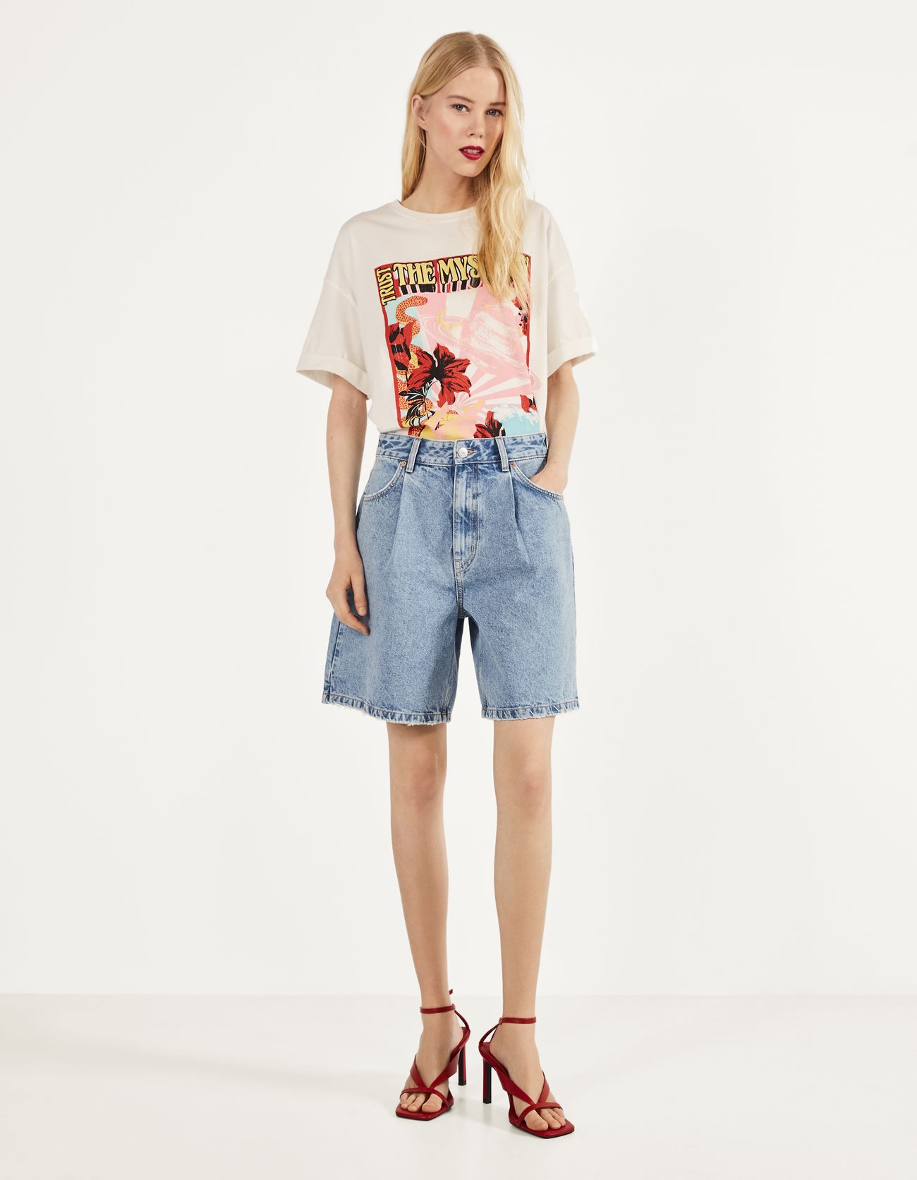 bermuda denim shorts