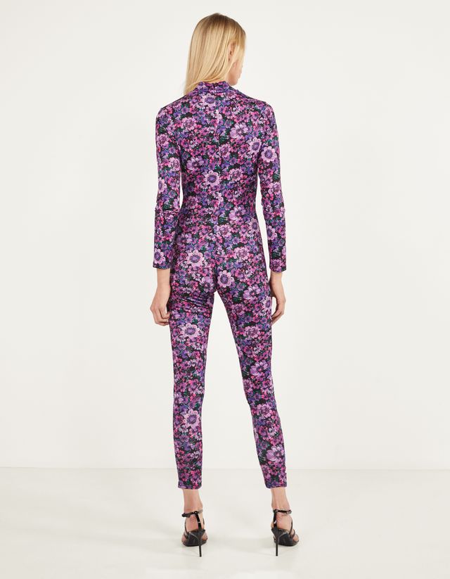 bershka purple jumpsuit