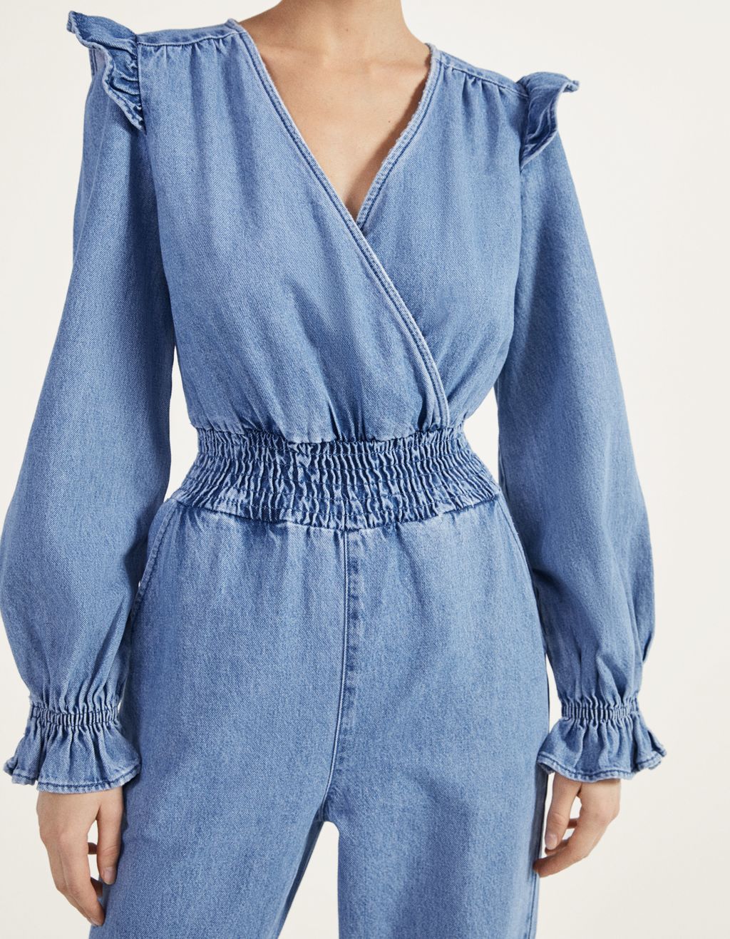 denim jumpsuit bershka