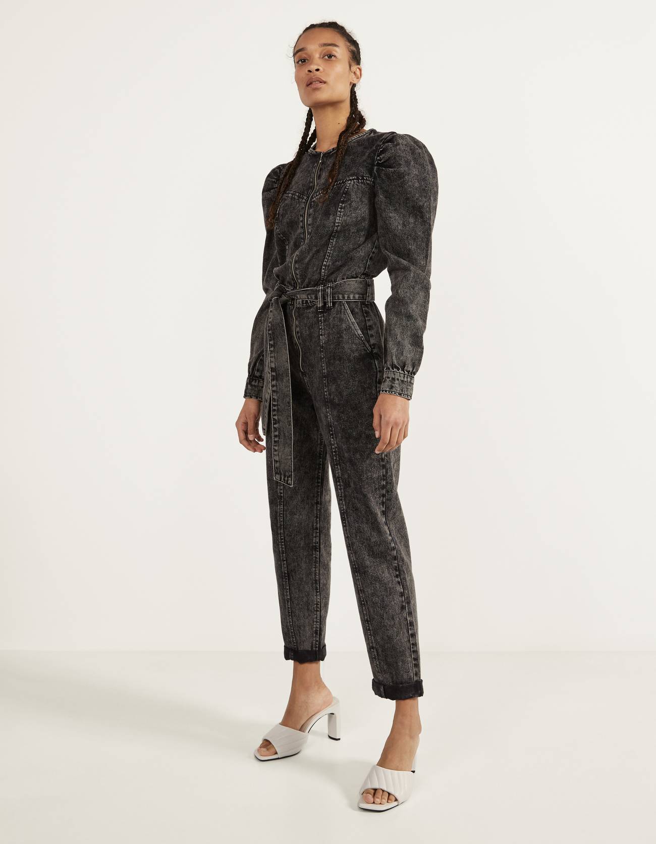 denim jumpsuit bershka