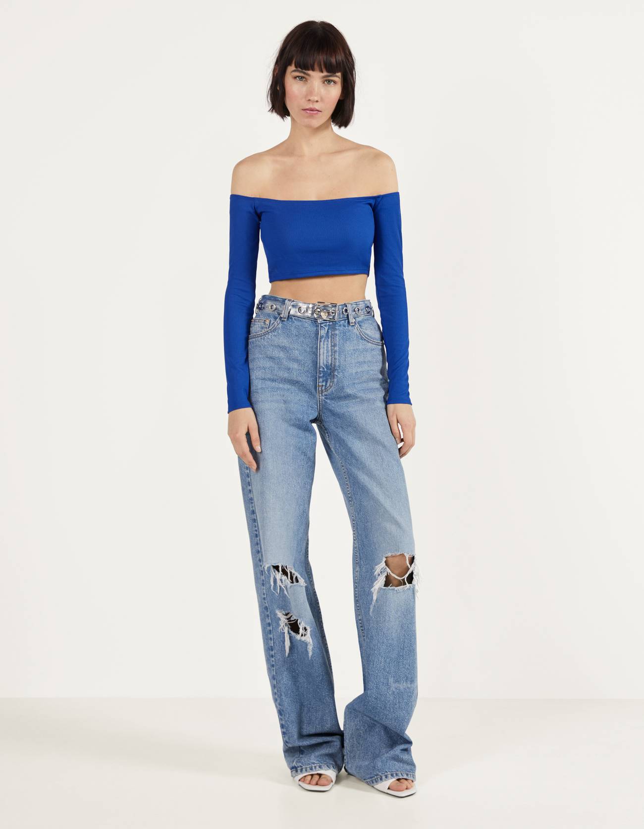 Bershka Omzu açık fitilli top 4 Bershka Omzu açık fitilli top 5