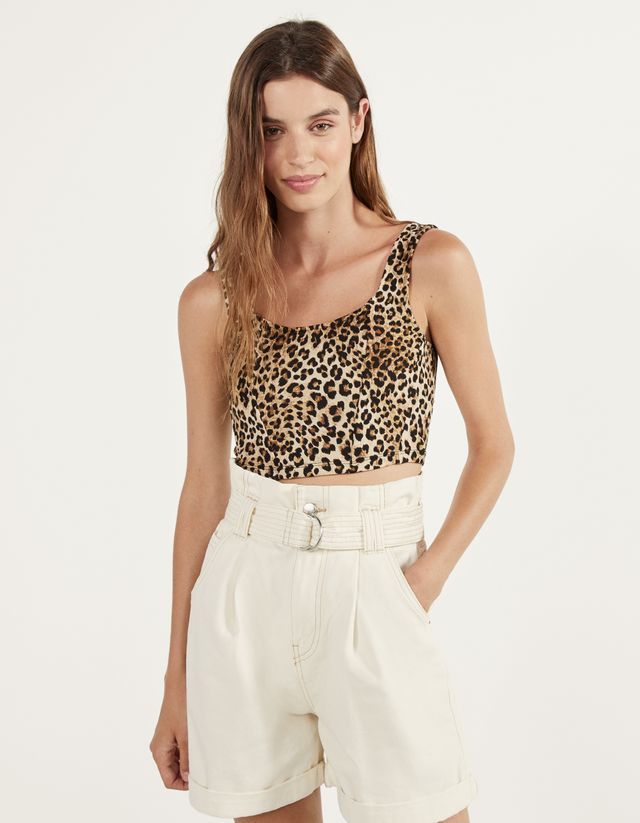 bershka leopard jacket