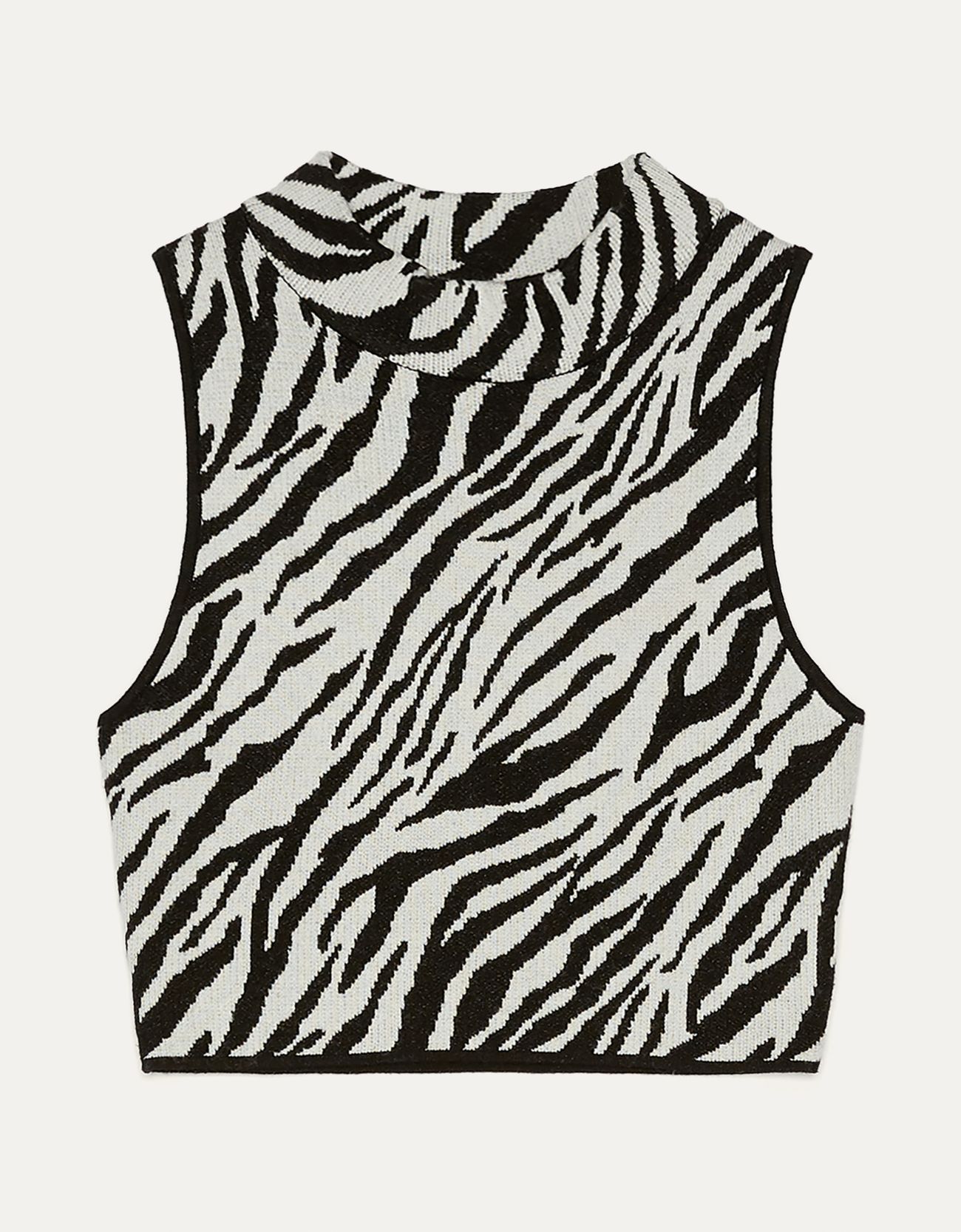 Bershka Zebra desenli kolsuz top 6 Bershka Zebra desenli kolsuz top 7