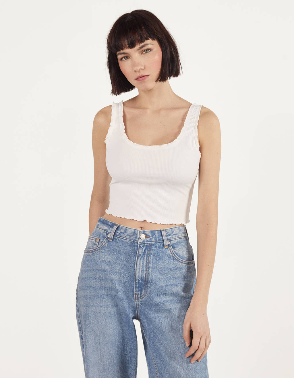 Top de tirantes curly - null - Bershka España