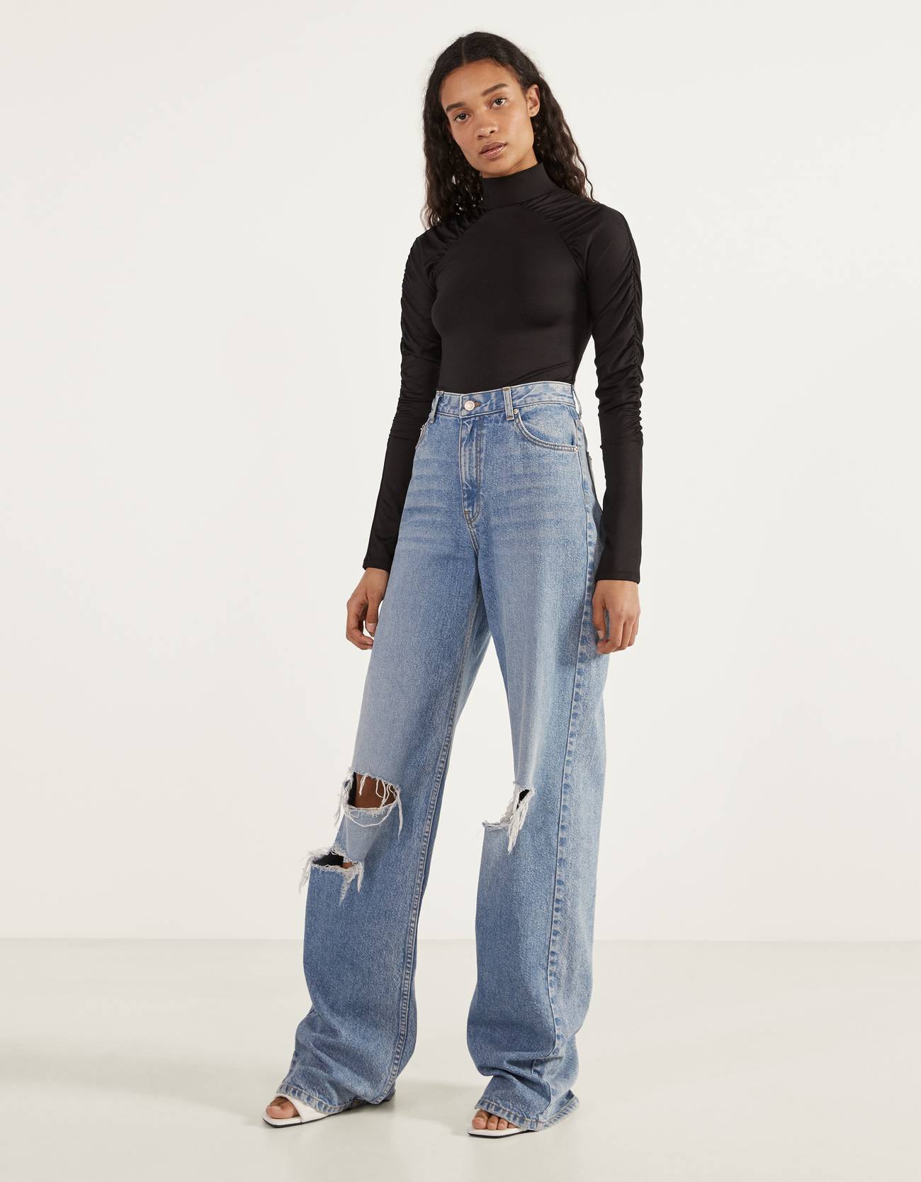 Bershka Uzun kollu drape body 8 Bershka Uzun kollu drape body 9