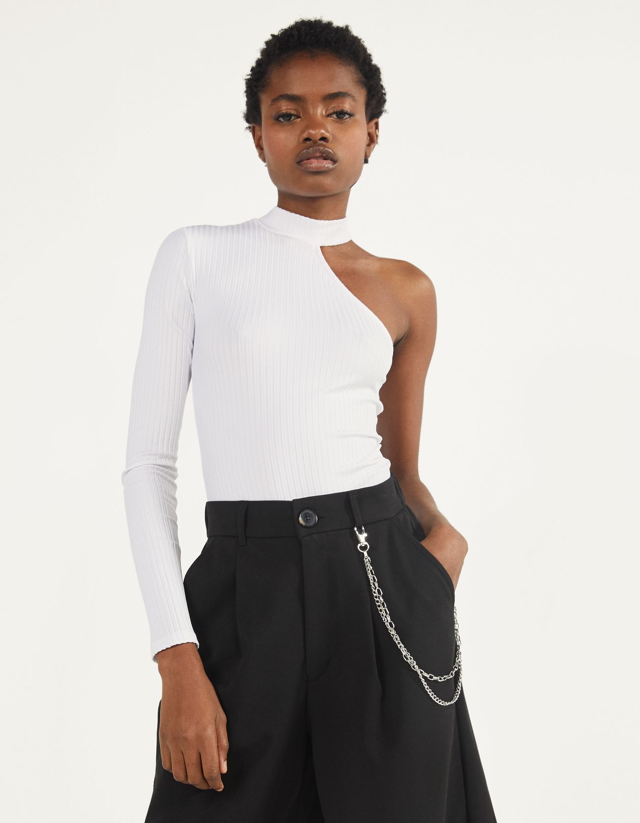 asymmetric bodysuit