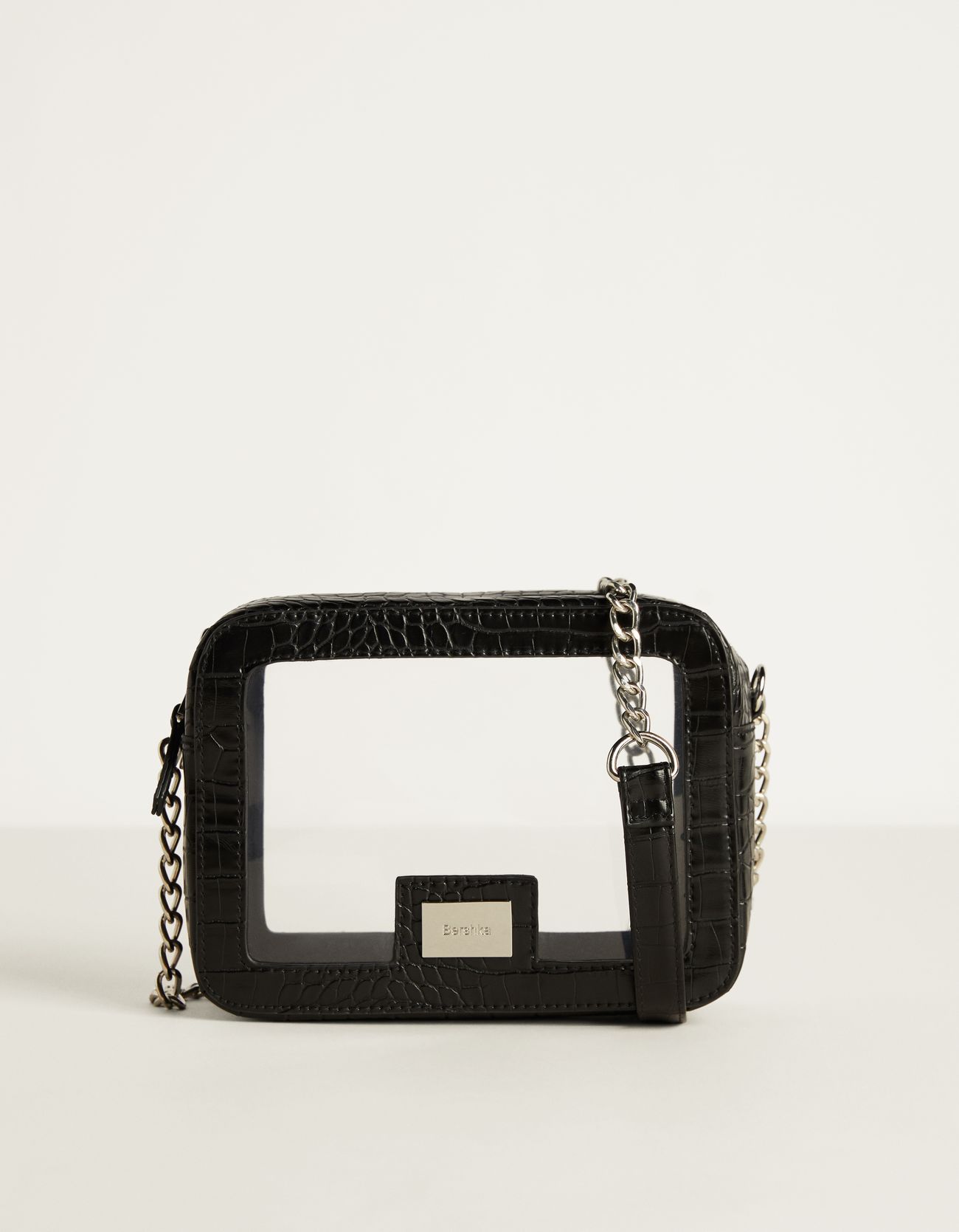 black clear handbag