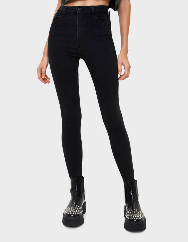 bershka skinny high waist jean