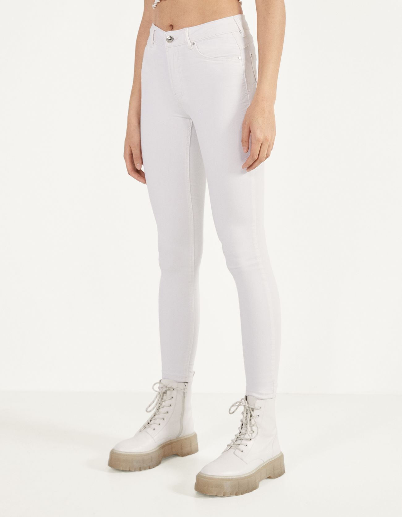 Five-pocket push-up jeans - null - Bershka Poland