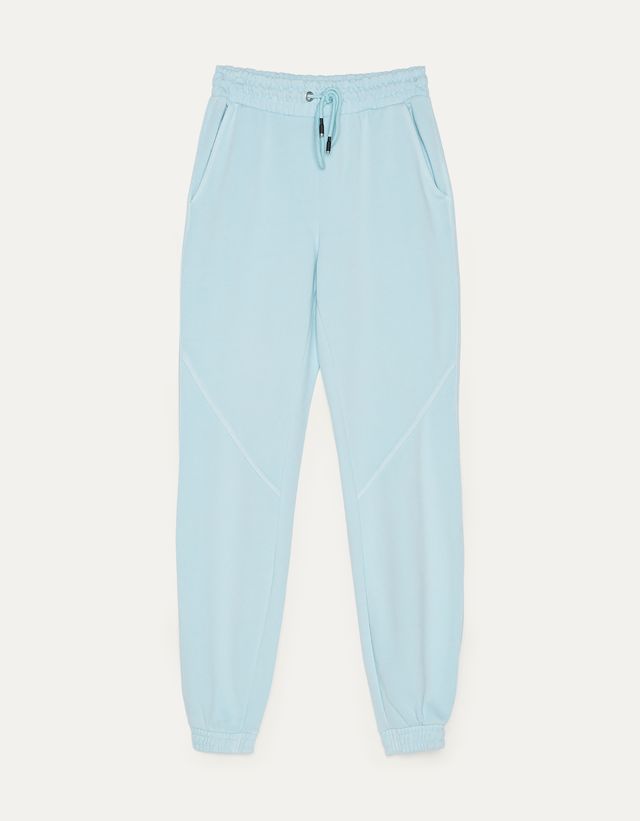 plush jogging trousers