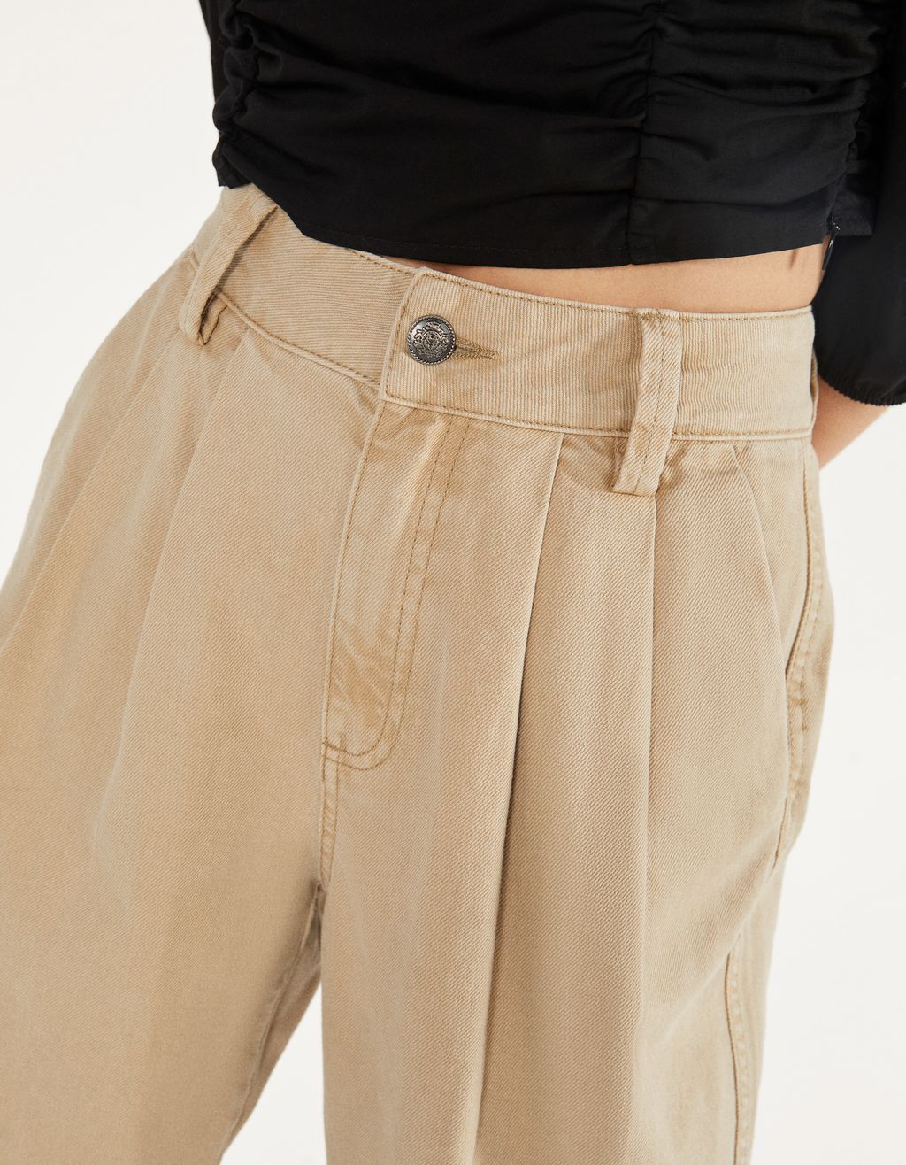 bershka wide leg trousers