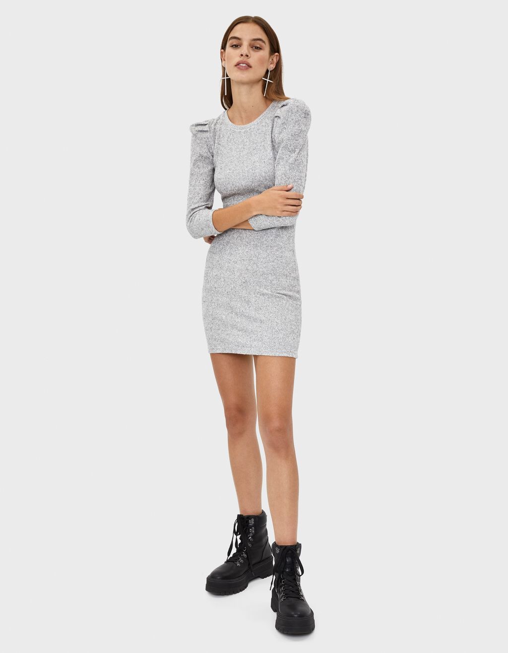 Puff sleeve dress 