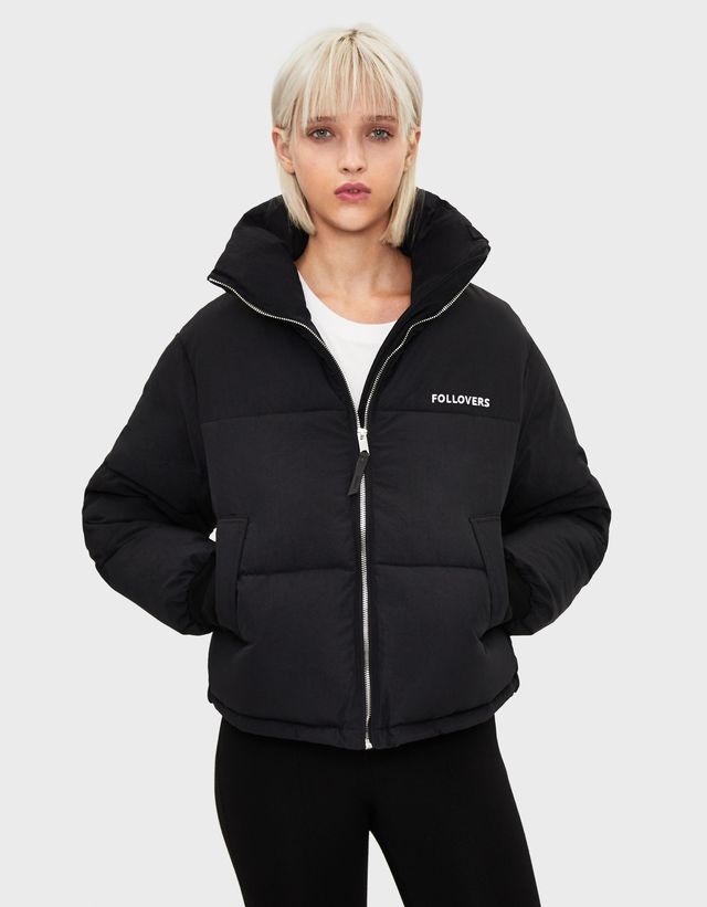 padded jacket bershka