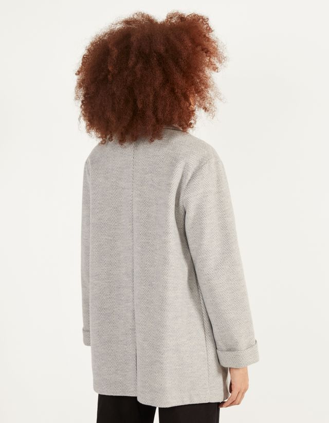 Abrigo con corte recto - null - Bershka Maroc