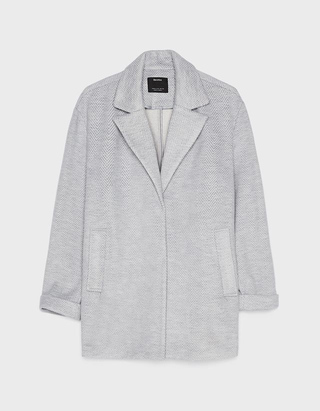 Abrigo con corte recto - null - Bershka Maroc