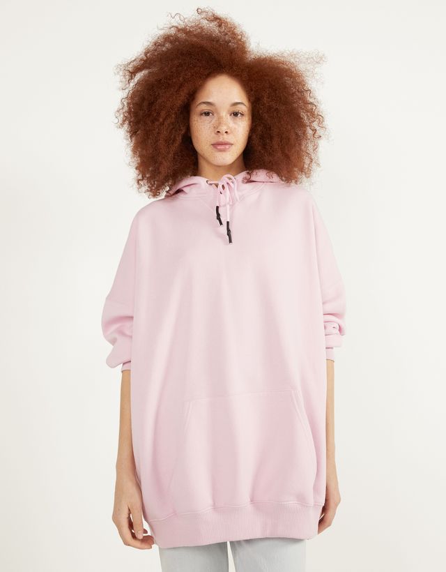 Oversized hooded sweatshirt - null 