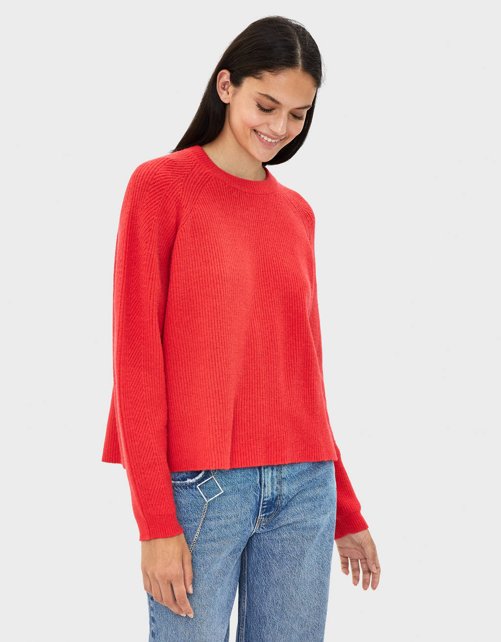 bershka red jumper