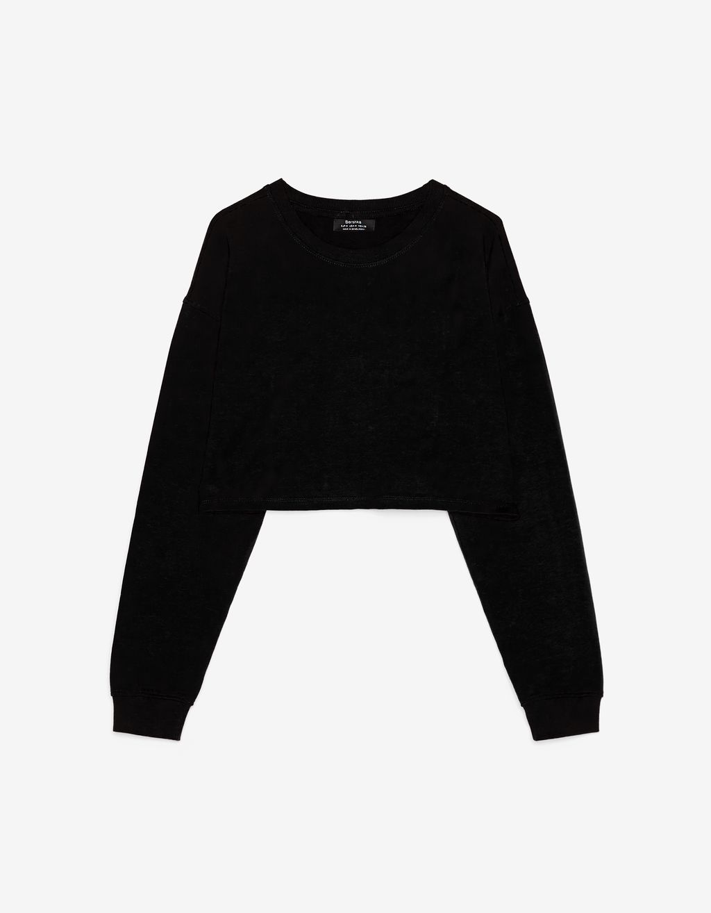 bershka cropped sweatshirt