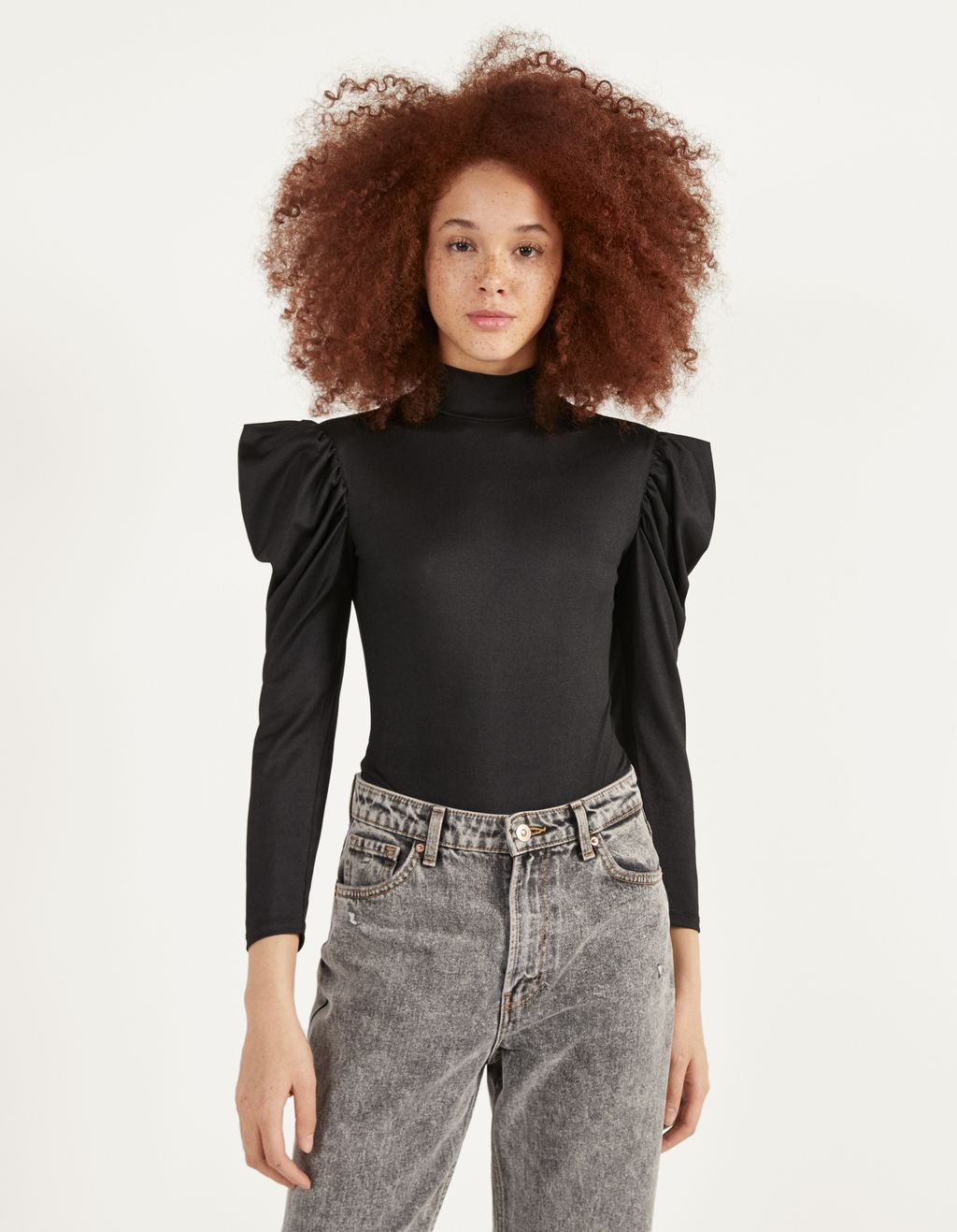 puff sleeve body suit