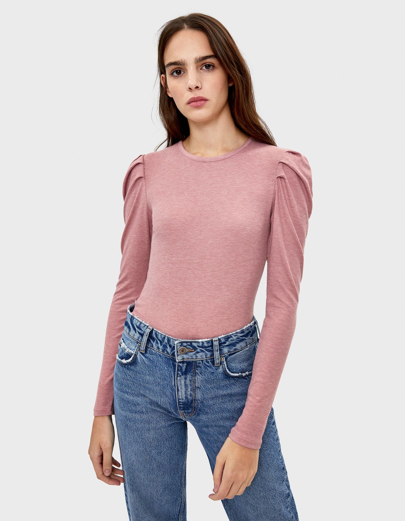 puff sleeve long sleeve tee