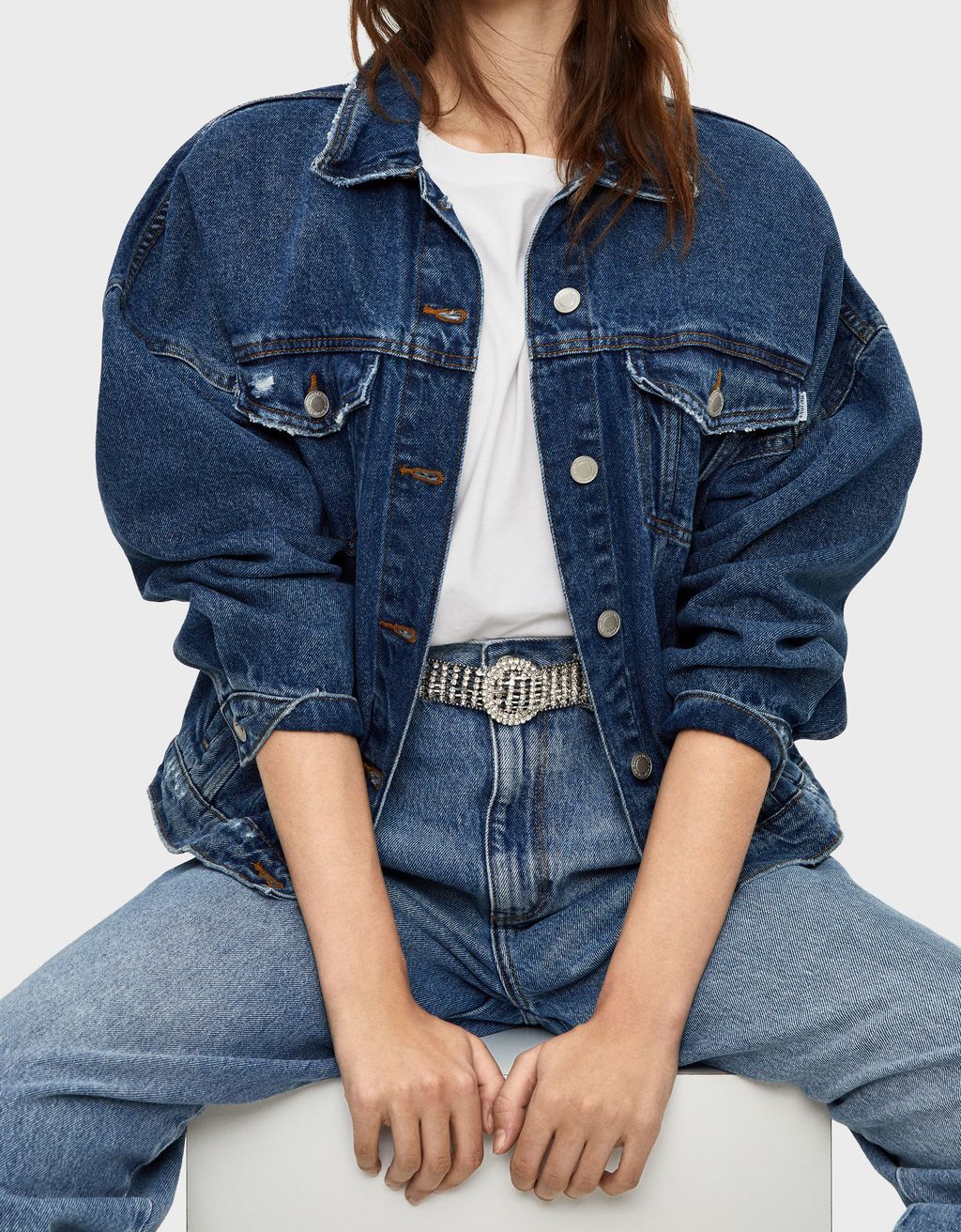 Ceinture à strass - null - Bershka Switzerland