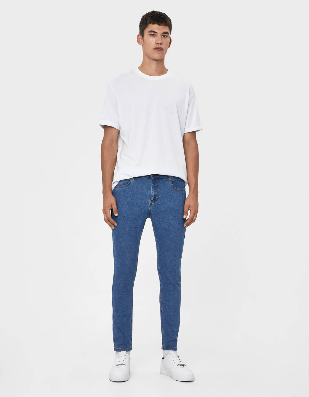 Super skinny jeans - Trousers - Bershka Azerbaijan