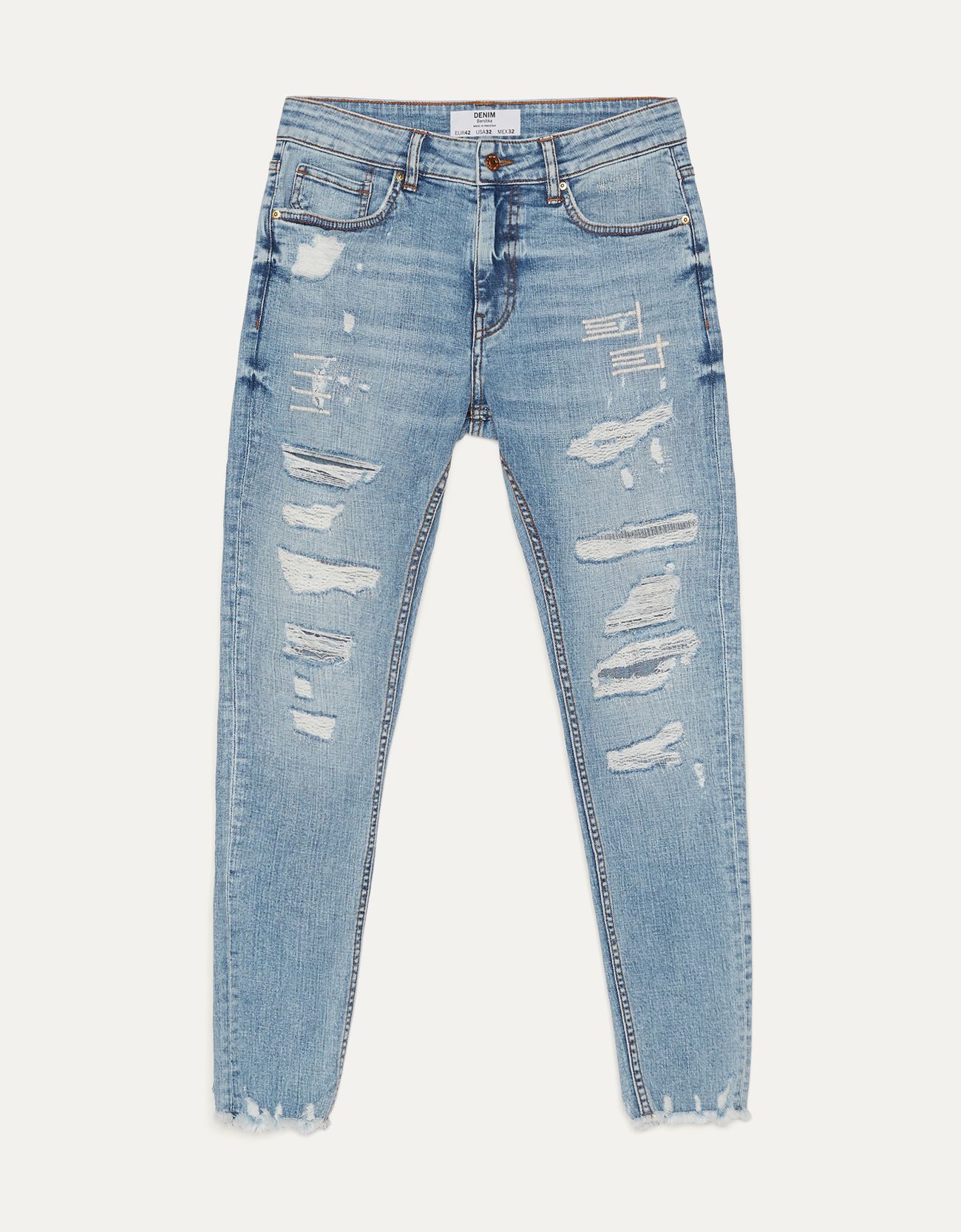 Bershka Distressed detaylı super skinny fit jean 6 Bershka Distressed detaylı super skinny fit jean 7
