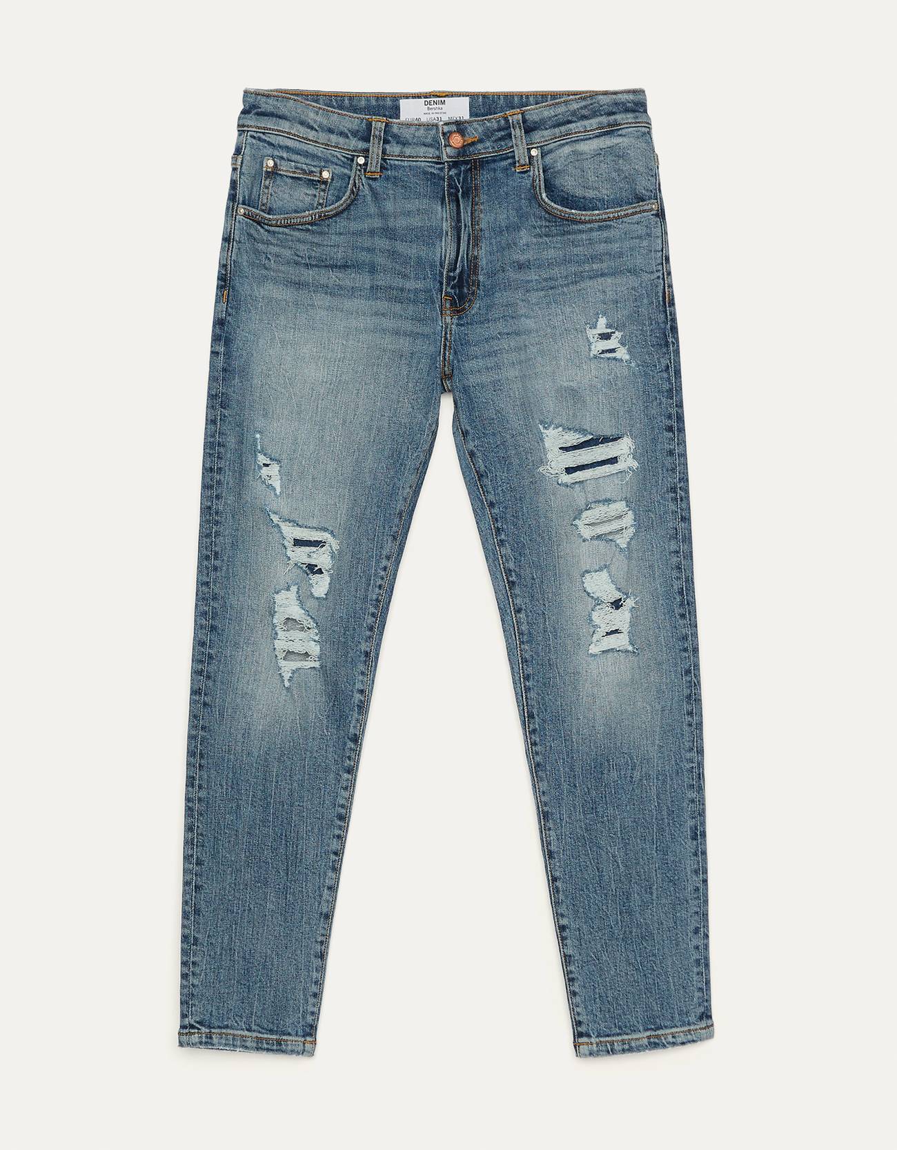 Bershka Yamalı skinny fit jean 6 Bershka Yamalı skinny fit jean 7