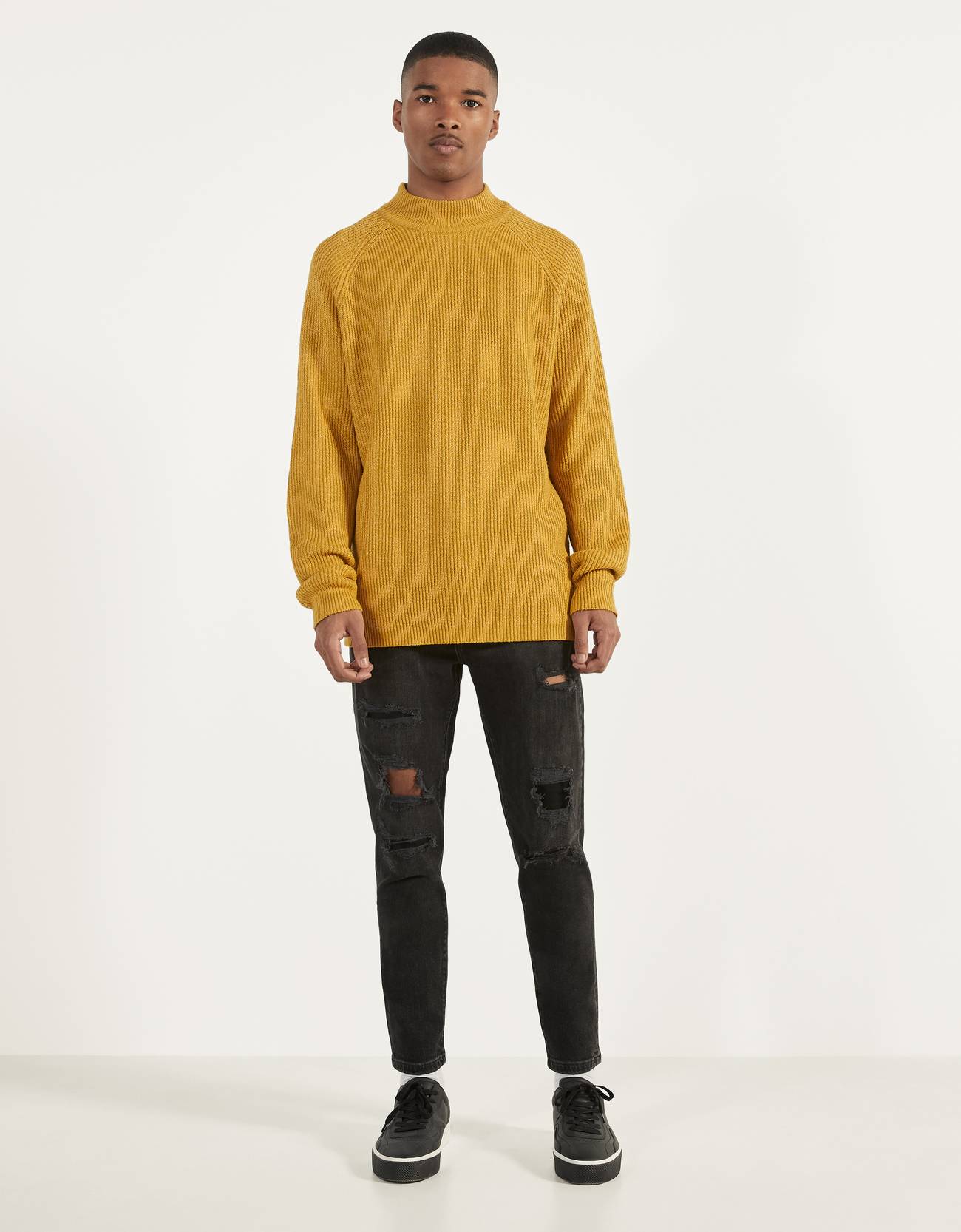 Bershka Yamalı skinny fit jean 6 Bershka Yamalı skinny fit jean 7