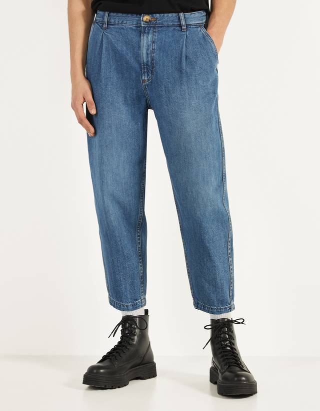 bershka balloon fit jeans mens