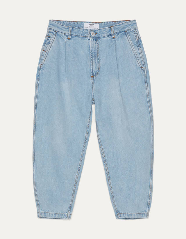 bershka balloon fit jeans mens