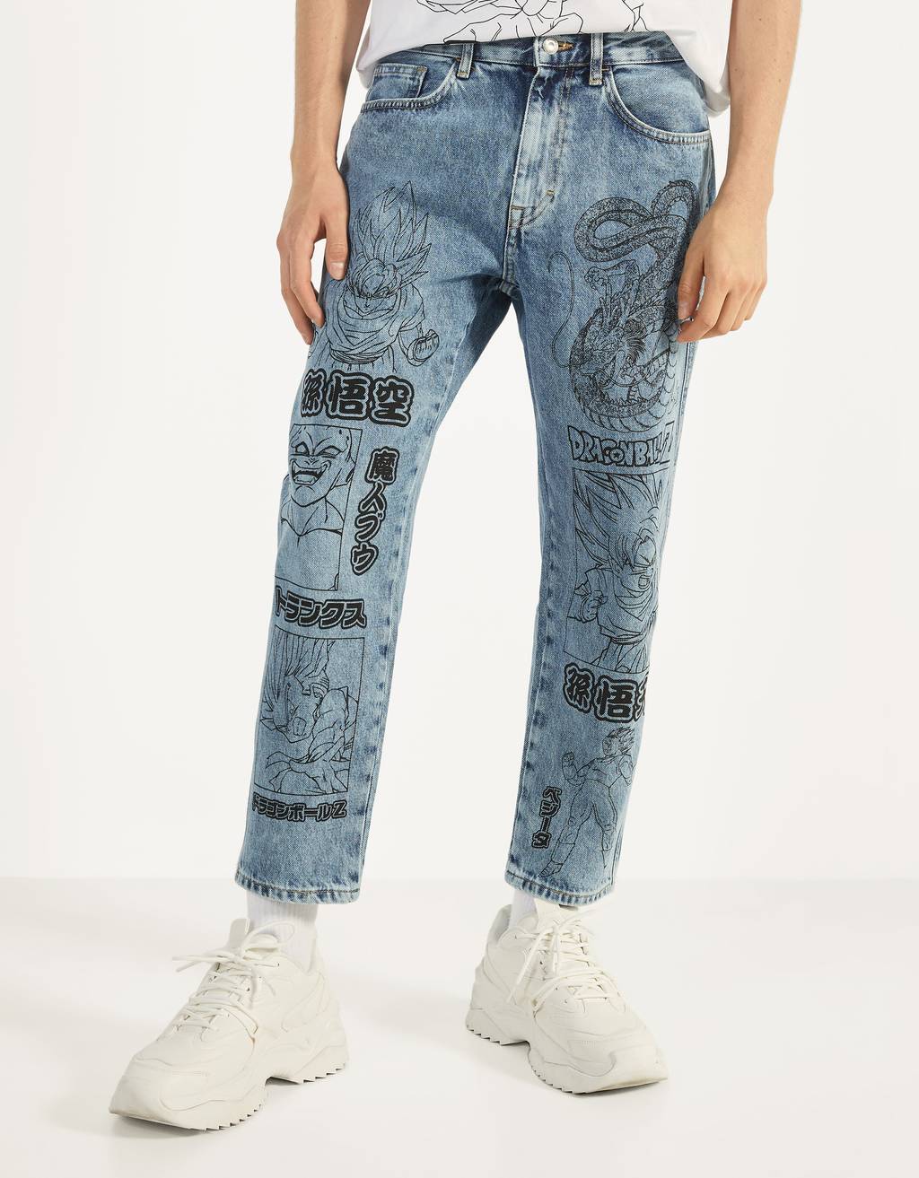 Jeans Loose Fit Dragon Ball Z X Bershka Hoodie Bershka Espana