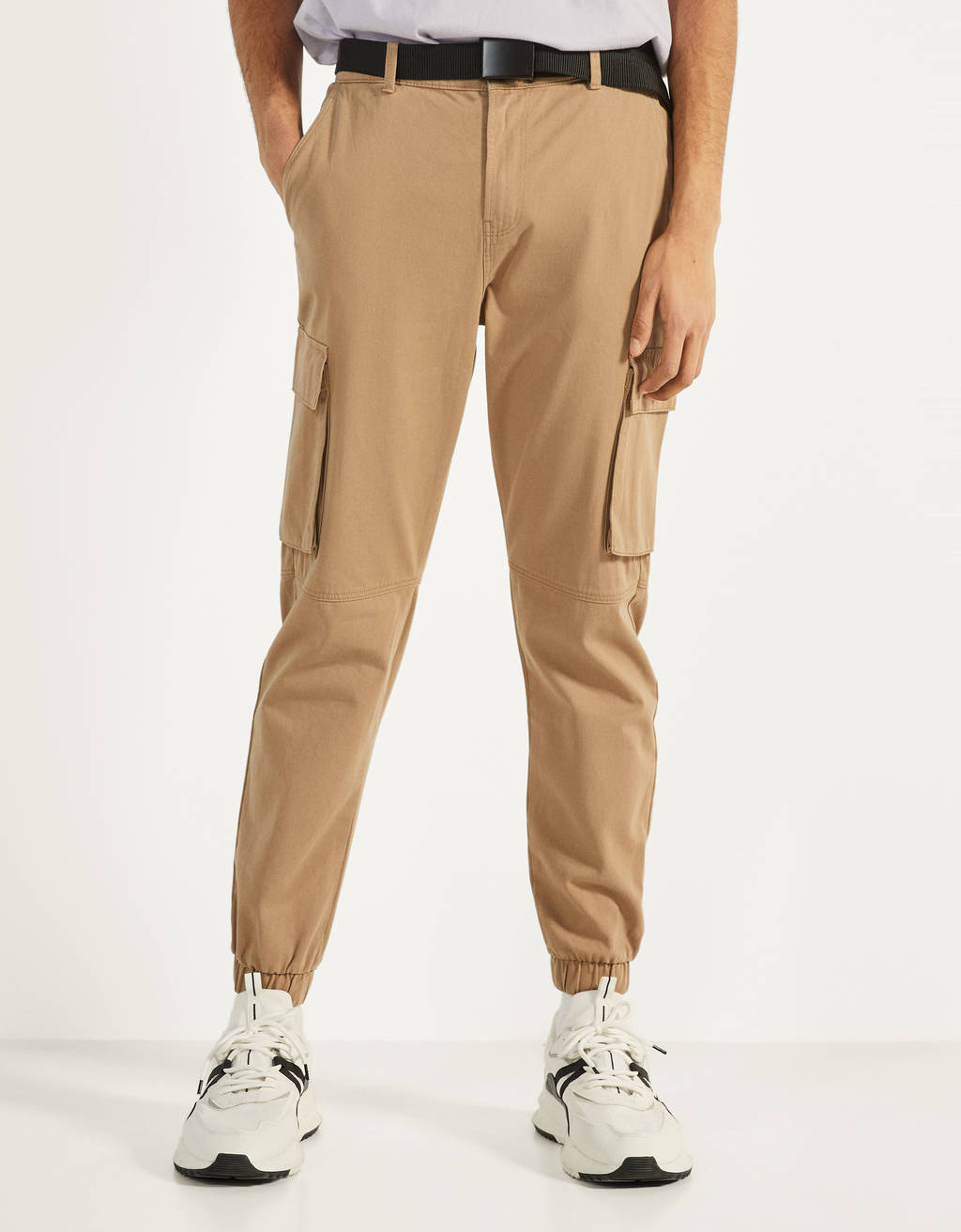 Pantalon Cargo Con Cinturon Joggers Bershka Venezuela