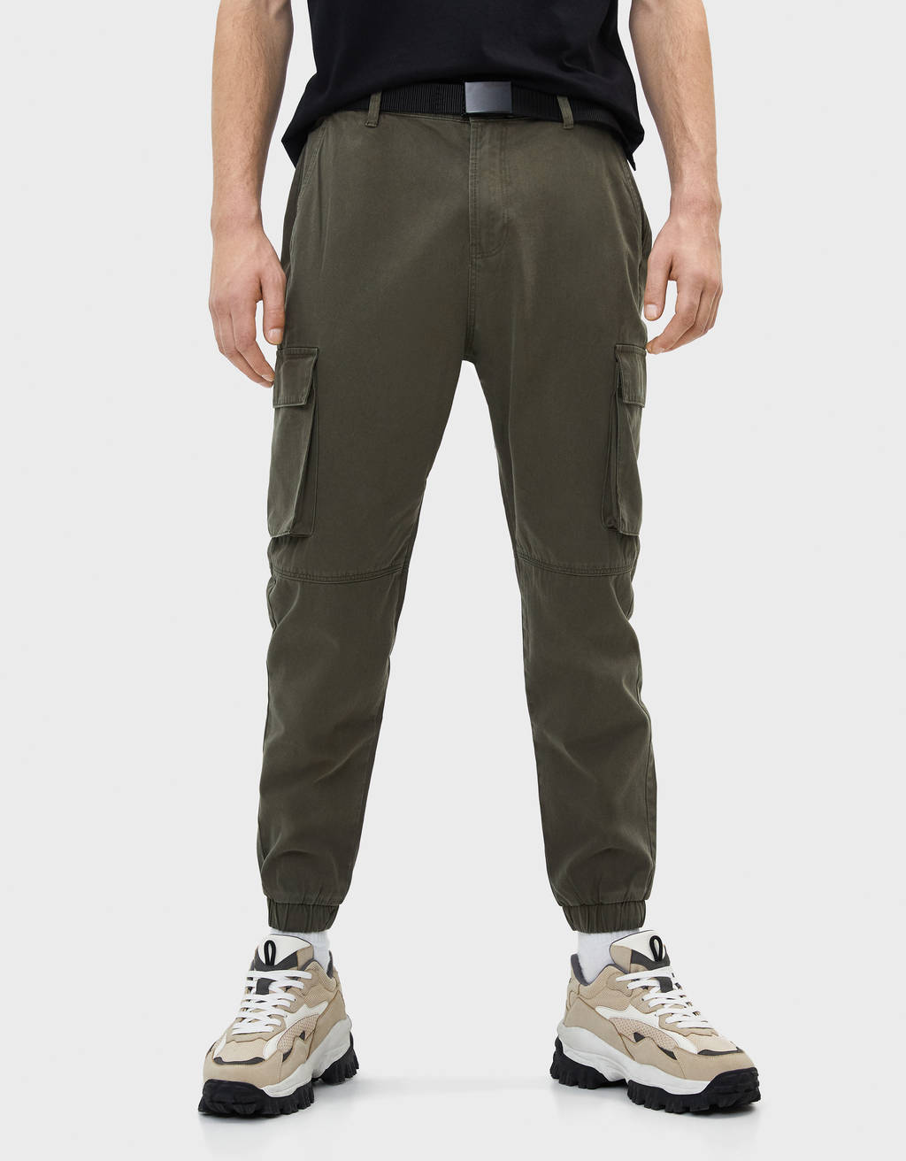 Buy Instafab Plus Mens Sage Green Cargo Trousers for Casual Wear  6  Pockets  PlusSize Fit  Button Closure  Cotton Poly Cargo Pant Crafted  with Comfort Fit for Everyday Wear at Amazonin