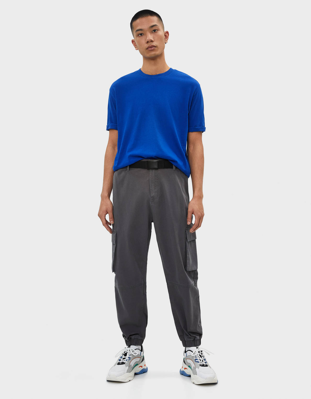 Bershka Kemerli kargo pantolon 4 Bershka Kemerli kargo pantolon 5