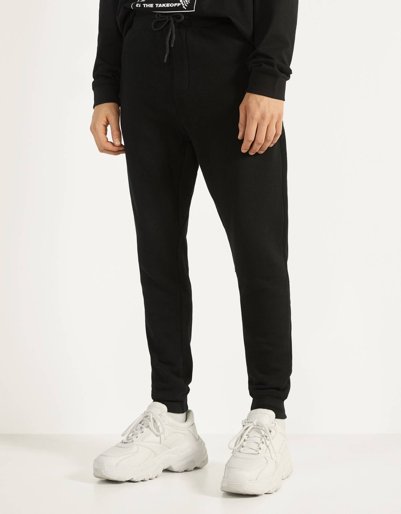 plush jogging trousers