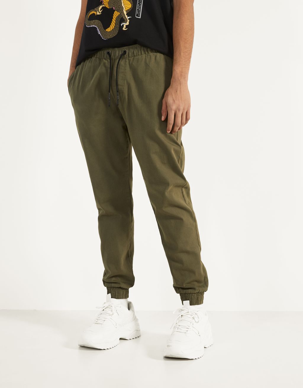 bershka chino joggers