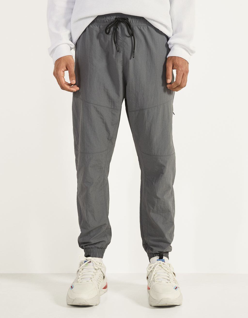Nylon jogging trousers - null - Bershka 