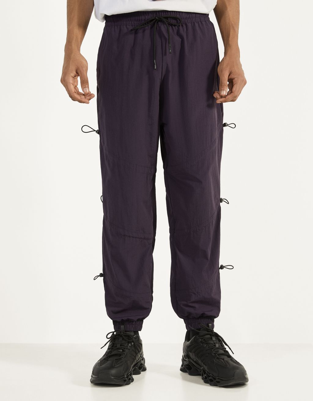 Pantaloni Jogger Cu Părți Elastice Tricouri Bershka Romania