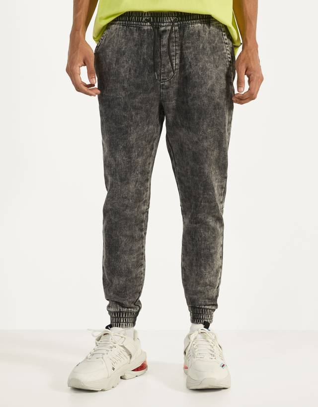 Pantalón efecto encerado - null - Bershka España - Islas Canarias