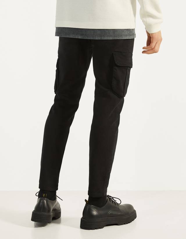 skinny fit cargo trousers