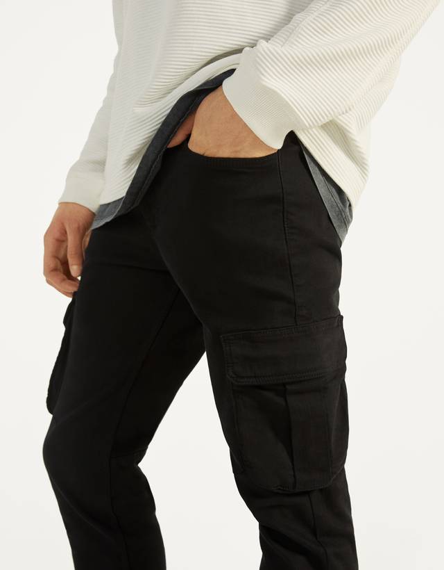 Skinny fit cargo trousers - Woman | Bershka