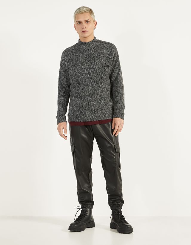 Faux leather jogger trousers - Join 