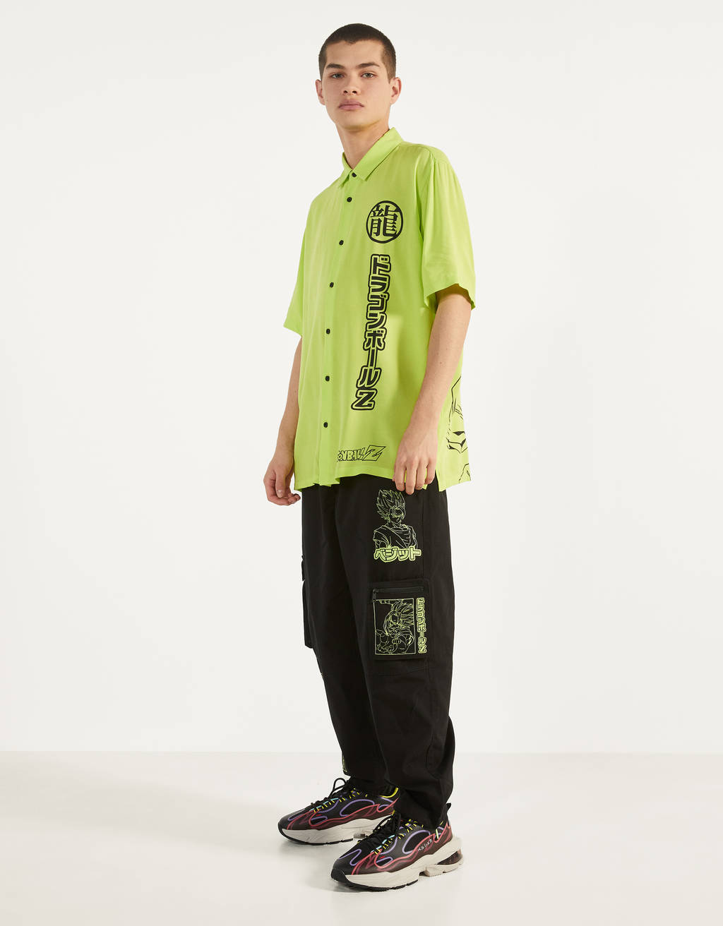 Pantalon cargo Dragon Ball Z x Bershka - null - Bershka Andorra
