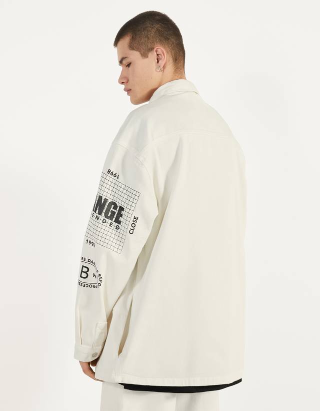 bershka graffiti jacket