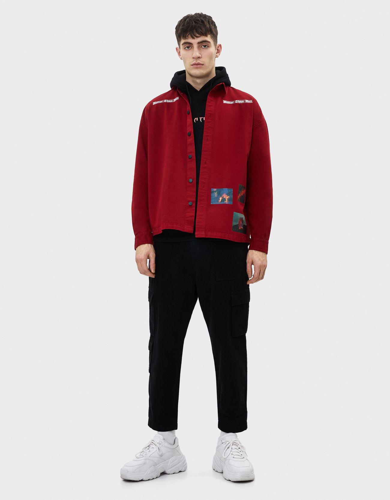 Bershka Desenli ince ceket 6 Bershka Desenli ince ceket 7