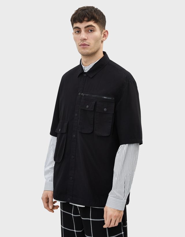 Multi-pocket shirt - Woman | Bershka