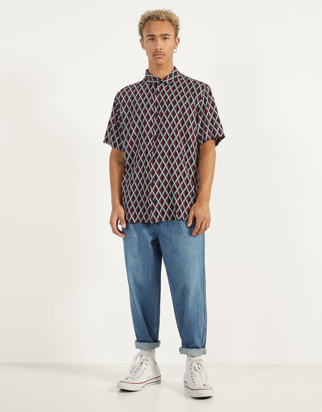 Bershka Desenli gömlek 4 Bershka Desenli gömlek 5